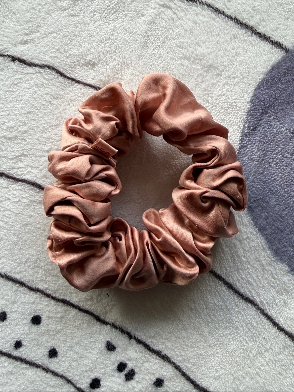 Slip Pure Silk Large Scrunchie – Rose Gold / Pink